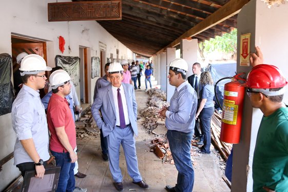 Visita as obras de Reforma ao Centro de Artesanato "Mestre Dezinho"