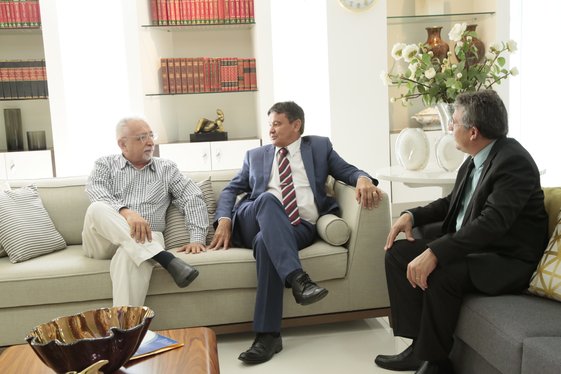 Audiência com o defensor público Nelson Nery e o professor Fonseca Neto