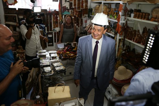 Visita as obras de Reforma ao Centro de Artesanato "Mestre Dezinho"