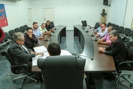 Reunião com o secretário da Mineração, Luís Coelho, e o presidente da Eletrobras, Arquelau Amorim