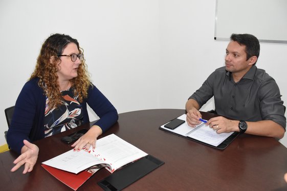 Reunião do coordenador Allisson Barcelar sobre estratégias turística para o Piauí