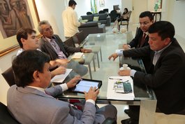 Audiência com o deputado Severo Eulálio e o prefeito de Cocal