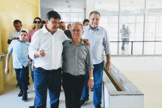 Governador Wellington Dias visita obra do Centro de Reabilitação de Parnaíba