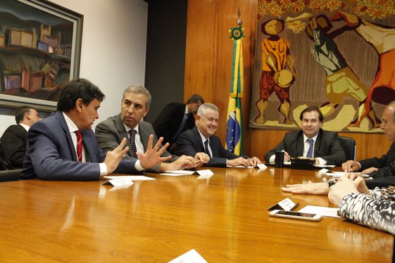 Audiência com o presidente da Câmara Federal, Rodrigo Maia