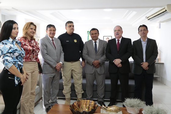 Audiência com o superintendente substituto da Policia Federal, Sérvio Túlio Borges e gestores