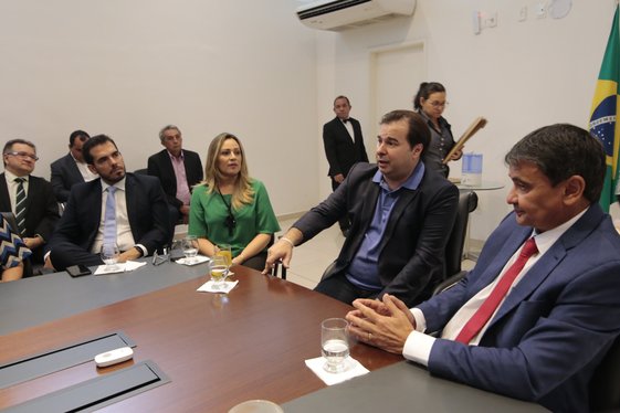 Presidente da Câmara Federal, Dep. Rodrigo Maia, Dep. Laura Carneiro, Dep. Ronaldo Martins, Dep. Cle
