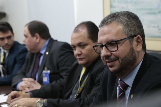 Audiência com superintendente do Banco do Brasil, Flavio Felipe Marcos Araújo e gestores