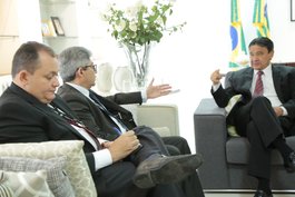 Audiência com o superintendente do Banco do Brasil, Pio Gomes