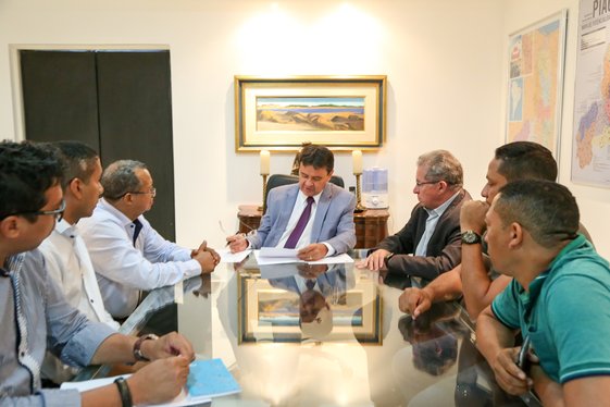 Audiência com o vice-prefeito de Miguel Leão e o presidente da Câmara