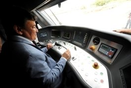 Primeiro VLT marca modernização do transporte ferroviário de Teresina